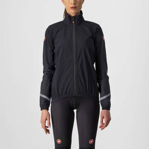 Castelli Emergency 2 dames regenjack - Light black