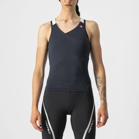 Castelli Solaris dames top - Light black/White