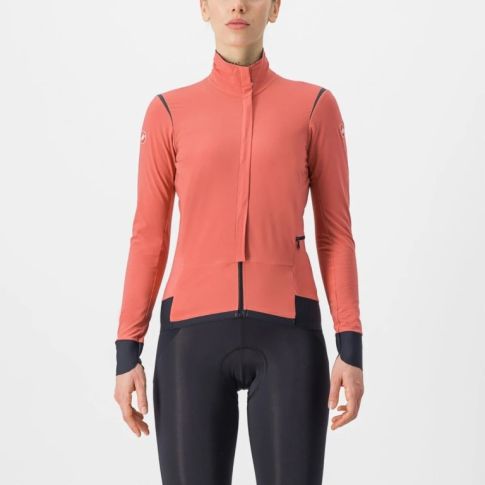 Castelli Alpha Flight RoS dames wielerjack - Mineral red/Reflex black