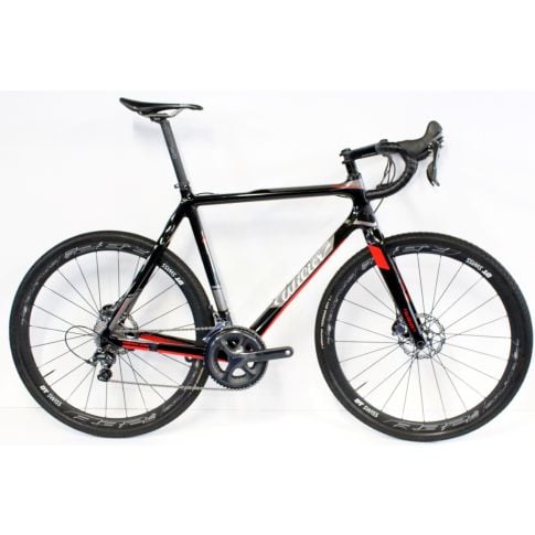 Wilier 101 Cross carbon Ultegra disc (2de hands) - Black/Red/Grey - XL