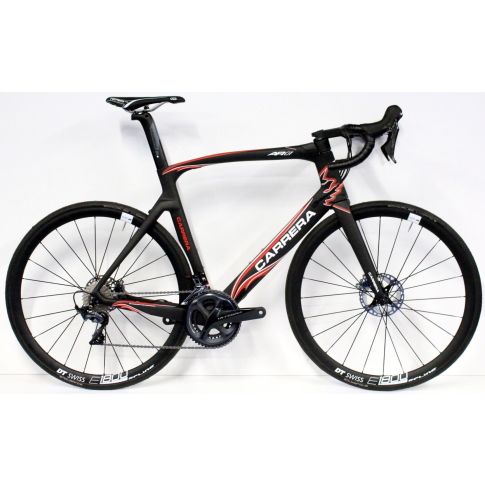 Superoffer Carrera AR-01 R8020 disc - Matte black-Red flames