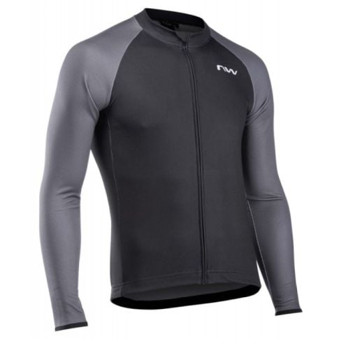 Northwave Blade 4 wielershirt lange mouw - Black/Dark grey