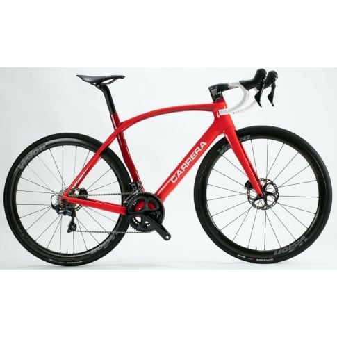 Custom racefiets Carrera Phibra disc - Red