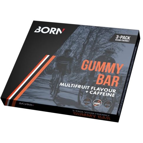 Born Gummy Bar-Multifruit+Caffeine-3x30gr