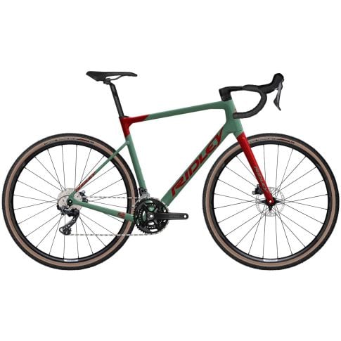 Ridley Grifn GRX800 2x disc - Red metallic/Thym green