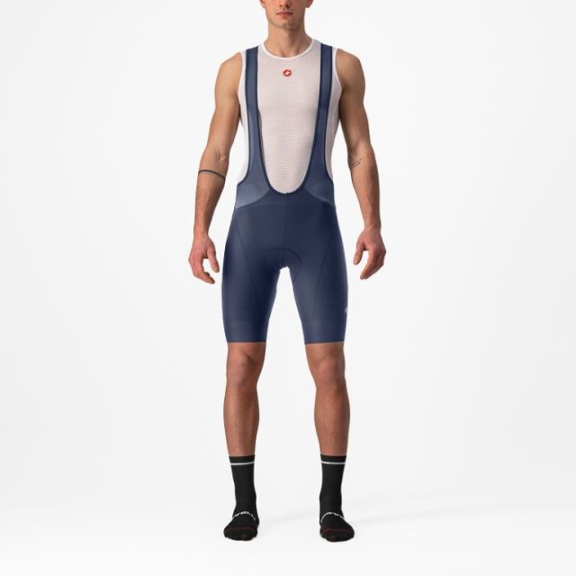 Castelli Endurance 3 koersbroek met bretels-Belgisch blauw-S