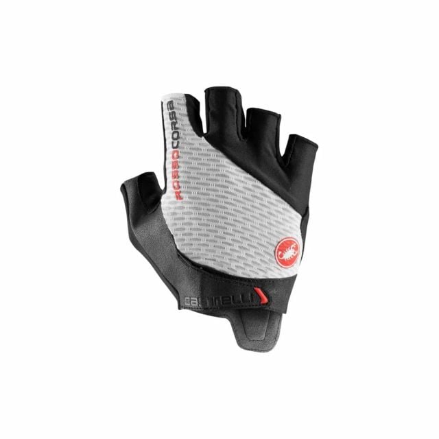 Castelli Rosso Corsa Pro V wielrenhandschoenen - White - S