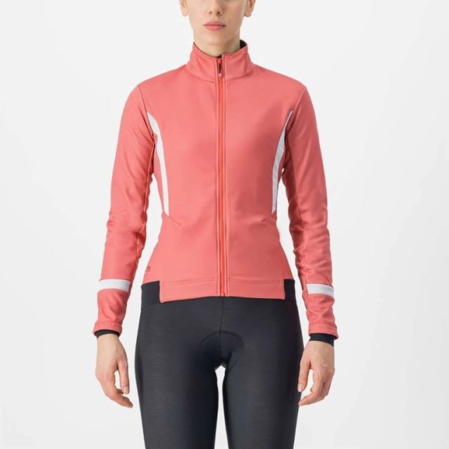 Castelli Dinamica 2 dames wielerjack - Mineral red/White reflex