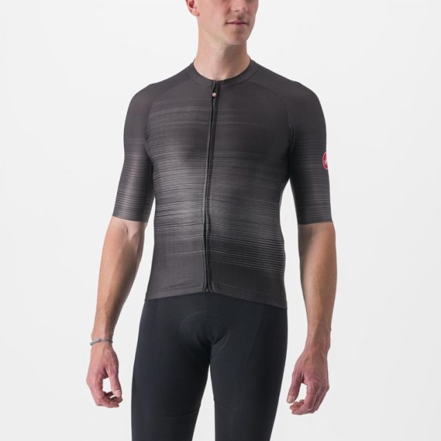 Castelli Aero Race 6.0 wielershirt korte mouw - Light black - M