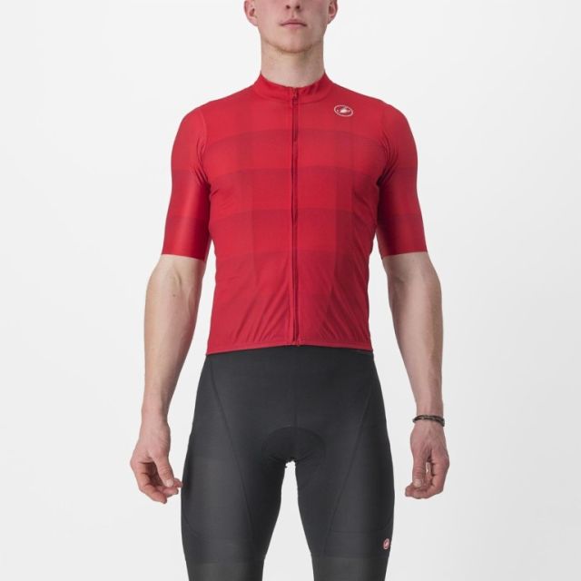 Castelli Livelli wielershirt korte mouw-Rood-M