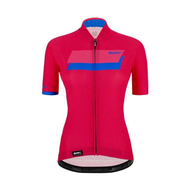 Santini Karma Sassi dames wielershirt korte mouw-Camelia roze-M