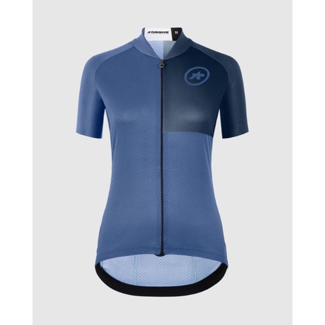 Assos UMA GT Stahlstern EVO C2 dames wielershirt korte mouw-Stone blue-M