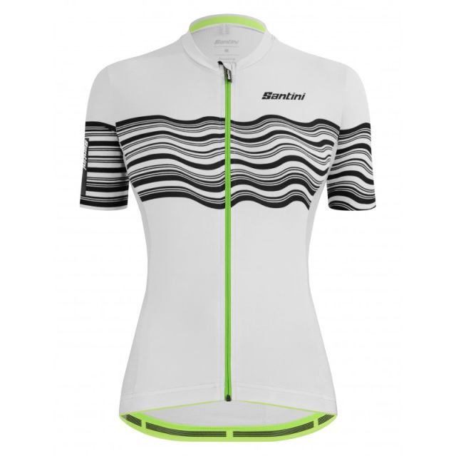 Santini Tono Profilo dames wielershirt korte mouw-Wit-M