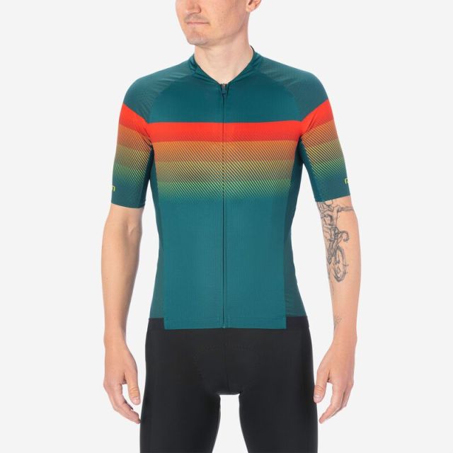 Giro Chrono Pro wielershirt korte mouw-True spruce transition-M