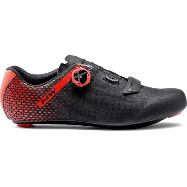 Northwave Core Plus 2 wielrenschoenen - Black/Red - 47