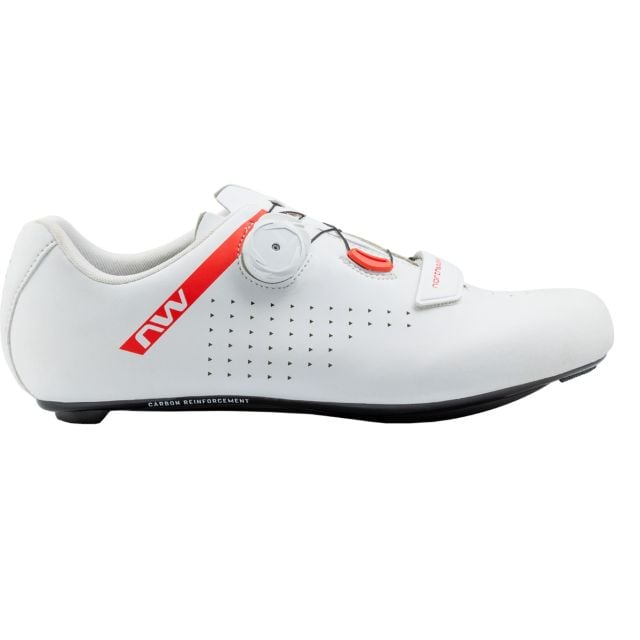 Northwave Core Plus 2 wielrenschoenen - White/Red fluo - 46