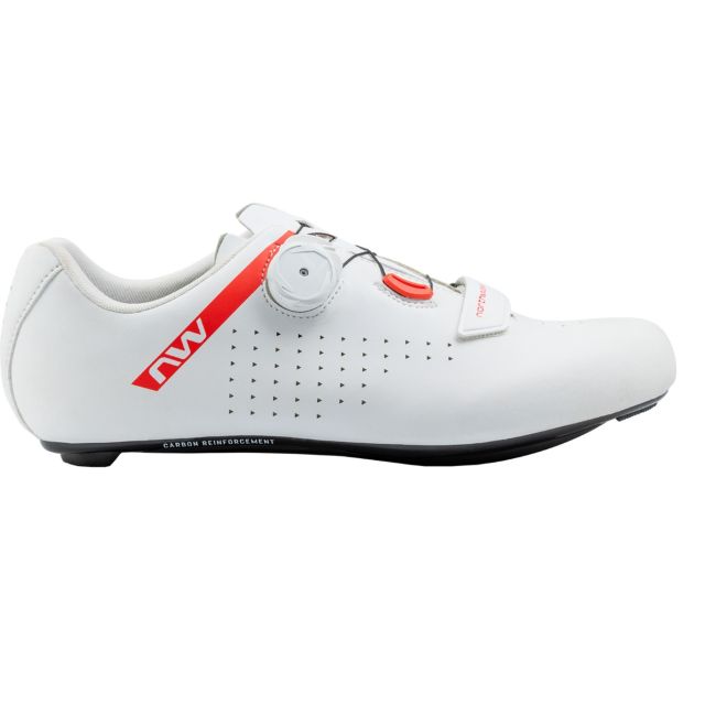 Northwave Core Plus 2 wielrenschoenen - White/Red fluo - 45