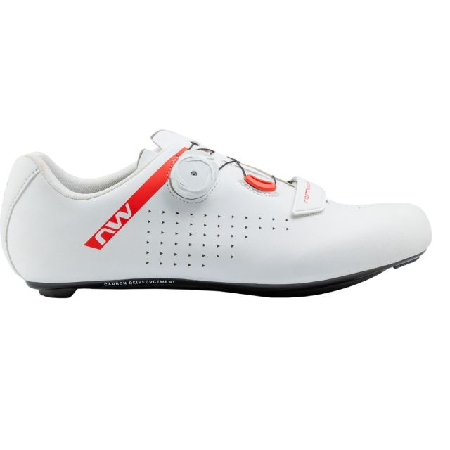 Northwave Core Plus 2 wielrenschoenen - White/Red fluo - 47