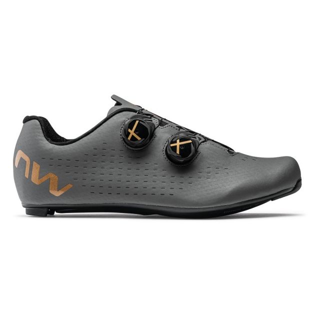 Northwave Revolution 3 wielrenschoenen - Dark grey/Gold - 42