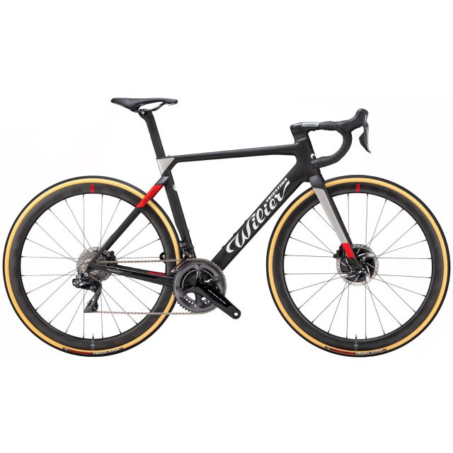 Wilier Filante SLR disc frameset-F2 Black-Red matt-L