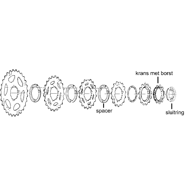 Shimano HG 7/8sp krans