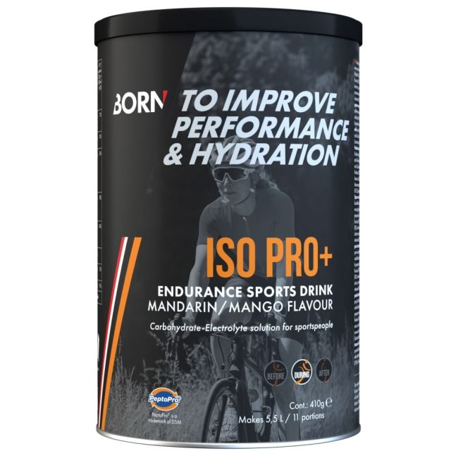 Born ISO Pro+ Endurance Sports Drink - Mango/Mandarijn - 400gr