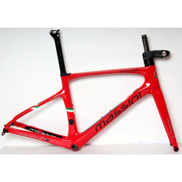 Massini Stradale disc frameset - Rood/Zwart - S