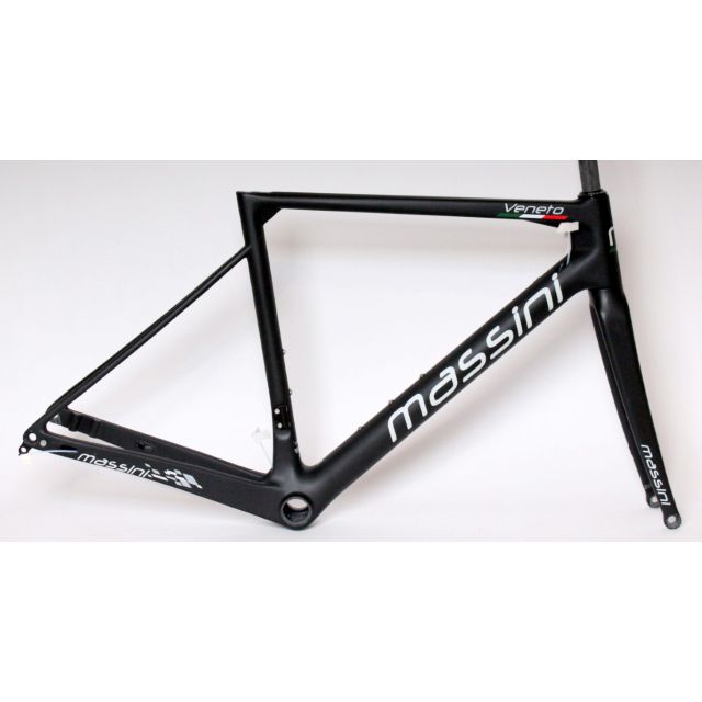 Massini Veneto II carbon disc frameset - Matt black - XS