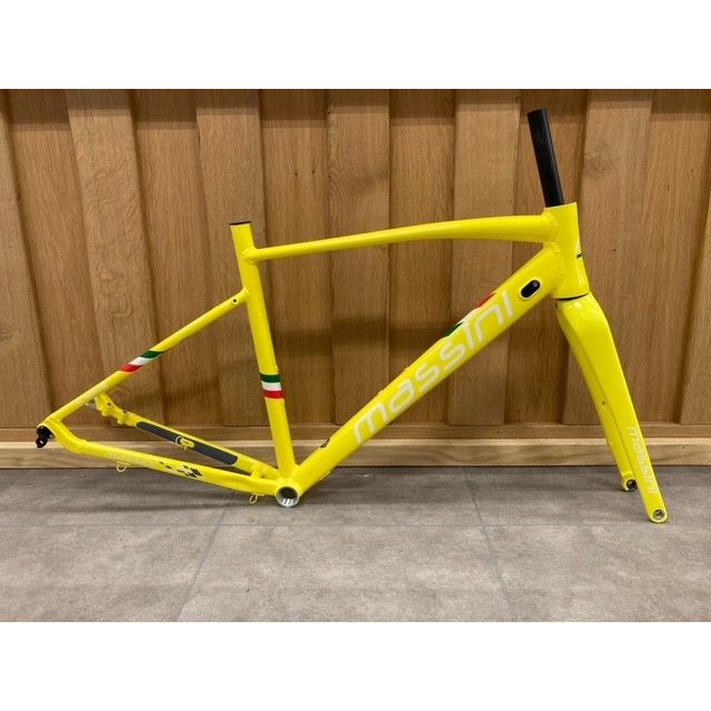 Massini Gravel Alloy frameset - High intensity yellow - 54cm