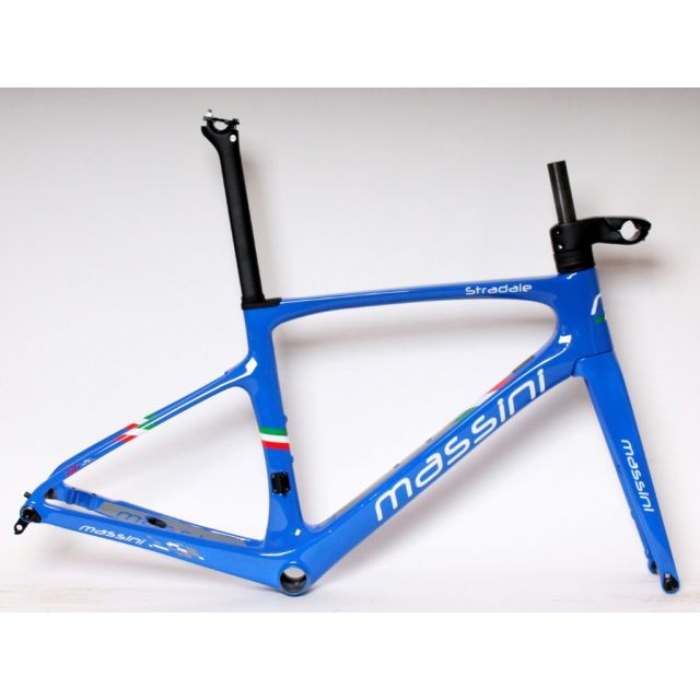 Massini Stradale disc frameset - Blauw - 2XL