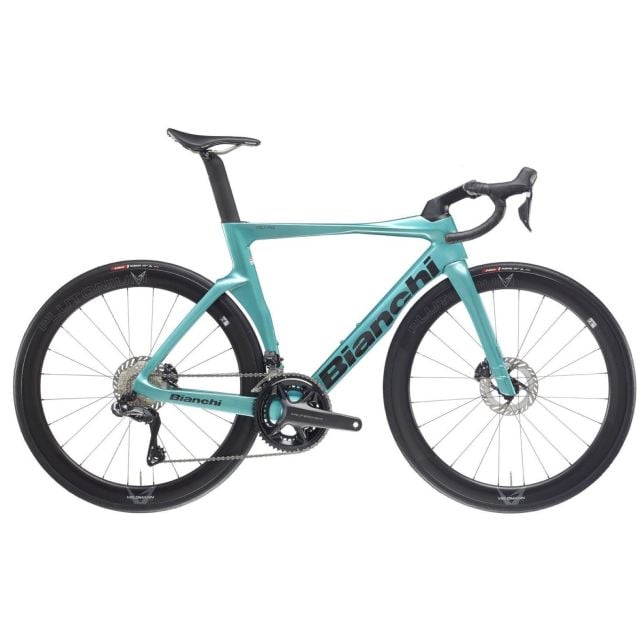 Bianchi Oltre Comp Ultegra Di2 disc - Metallic celeste/Black